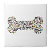 骨犬の漫画 タイル (正面)