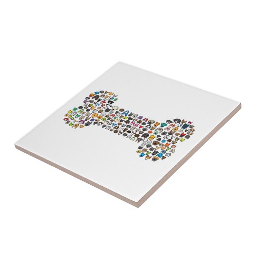 骨犬の漫画 タイル (側面)