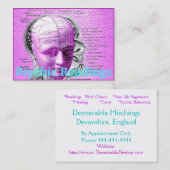 骨相学の頭部が付いている霊魂の名刺 名刺 (正面/裏面)