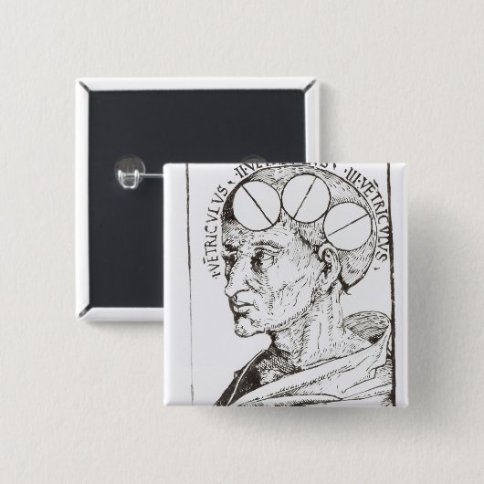 骨相学 缶バッジ (正面&裏面)