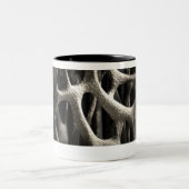 骨粗しょう症の骨の構造 ツートーンマグカップ (中央)