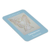 骨粗鬆症認識度リボンエンジェル磁石 マグネット (右側)