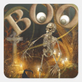 骨組および重要なハロウィン スクエアシール (正面)