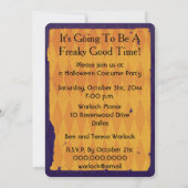 骨組それについての骨無しハローウィンパーティ 招待状 (裏面)