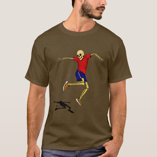 骨組はhackysackを遊ばします tシャツ (正面)