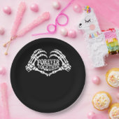 骨組みの手で作られたハートを一緒にクラシックする ペーパープレート (パーティー)