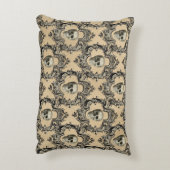 骨組みビクトリアンスカルゴシック骨格ゴシック アクセントクッション (裏面(縦))