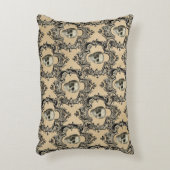 骨組みビクトリアンスカルゴシック骨格ゴシック アクセントクッション (正面(垂直))