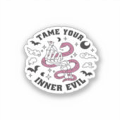 骨組み手作りハート シール (正面)