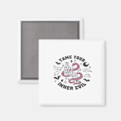 骨組み手作りハート マグネット (正面/裏面)