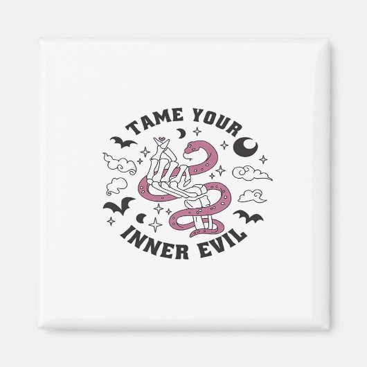 骨組み手作りハート マグネット (正面)