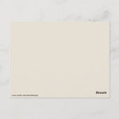 骨組み新郎新婦はがき ポストカード (裏面)