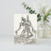 骨組み死体解剖メディカル ポストカード (スタンド正面)