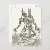 骨組み死体解剖メディカル ポストカード (正面/裏面)