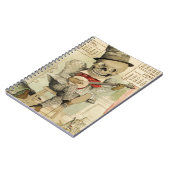 骨組を遊ぶヴィンテージのバンジョー ノートブック (左側)