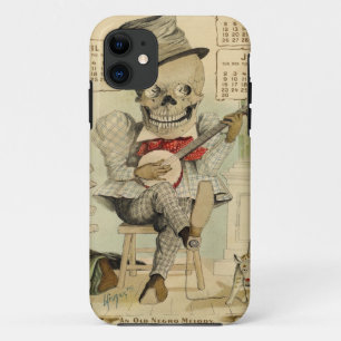 骨組を遊ぶヴィンテージのバンジョー iPhone 11 ケース