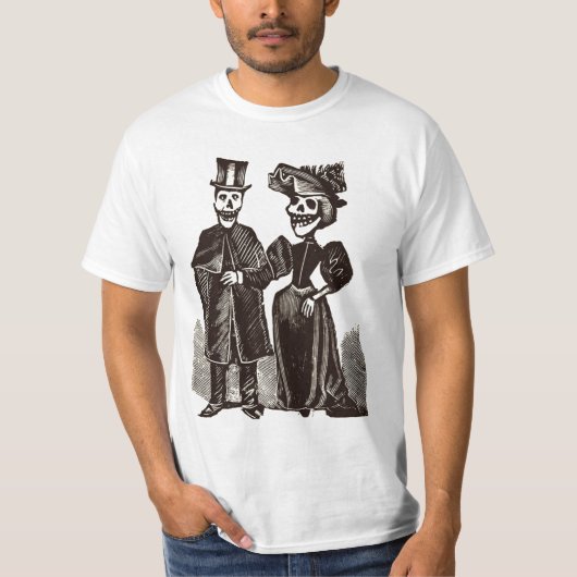 骨組カップル Tシャツ (正面)