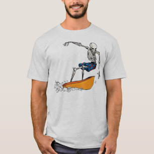 骨組サーファーの男のTシャツ Tシャツ