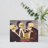 骨組トランプのポーカーのパーティーを賭けるヴィンテージ 招待状 (スタンド正面)