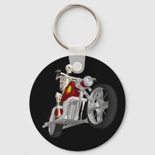 骨組バイクもしくは自転車に乗る人/バイクのライダー: 3Dモデル: Keychain キーホルダー
