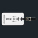 骨組モダン整形外科の医師による骨の彫刻 ラゲッジタグ<br><div class="desc">骨組モダン整形外科の医師による骨の彫刻</div>