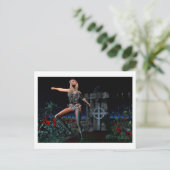 骨組女の子の郵便はがき ポストカード (スタンド正面)