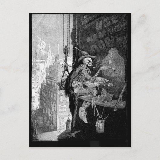 骨組広告の郵便はがき ポストカード (正面)