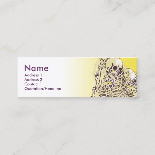 骨組愛緑 スキニー名刺 (正面)