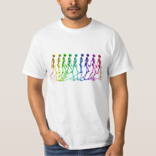 骨組歩くこと Tシャツ
