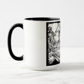 骨組死の舞踏のコーヒー・マグ マグカップ (左)