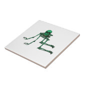 骨組気色悪いヨガのスカルの踊り タイル (側面)