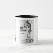 骨組版木、銅版、版画 マグカップ (中央)