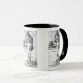 骨組版木、銅版、版画 マグカップ (正面右)