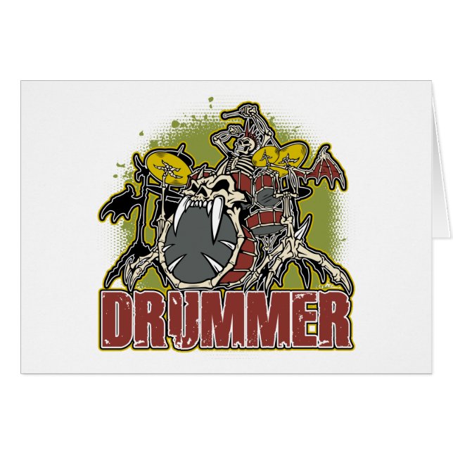 骨組石のドラマー (正面横)