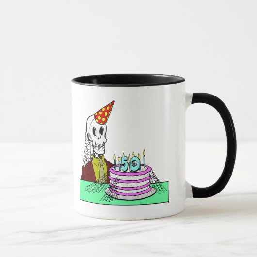骨組第50誕生日プレゼント マグカップ (右)