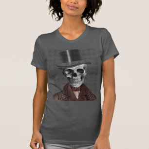 骨組紳士およびシルクハット Tシャツ