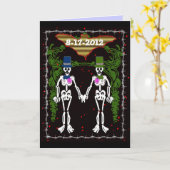 骨組結婚式2 カード (黄色い花)