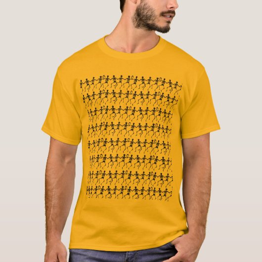 骨組蹴りライン Tシャツ (正面)