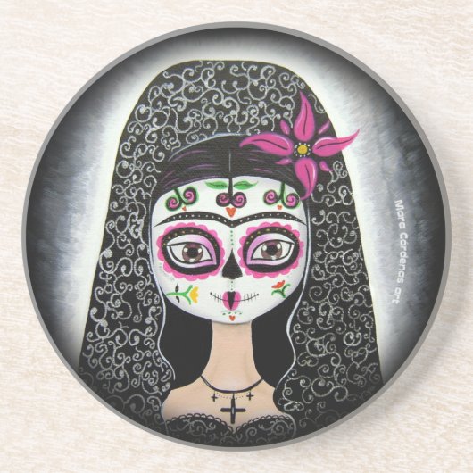 骨組顔のコースター コースター (正面)