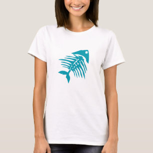 骨組魚の骨 Tシャツ
