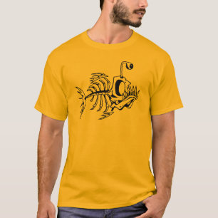 骨組魚の骨 Tシャツ