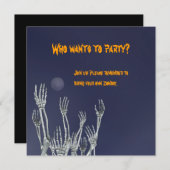 骨組-ハローウィンパーティの招待状 招待状 (正面/裏面)