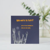 骨組-ハローウィンパーティの招待状 招待状 (スタンド正面)