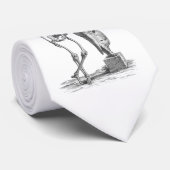 骨組(白いBackgound) -男性ハロウィンのタイ ネクタイ (ロール)