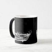 骨組B&WのBathの時間コーヒー/ビールのジョッキのX線撮影をして下さい モーフィングマグカップ (正面左)