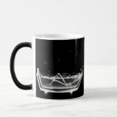 骨組B&WのBathの時間コーヒー/ビールのジョッキのX線撮影をして下さい モーフィングマグカップ (左)