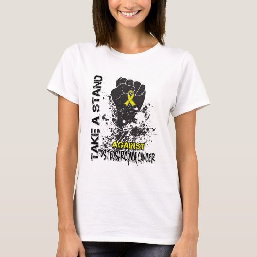 骨肉腫に抵抗する Tシャツ (正面)