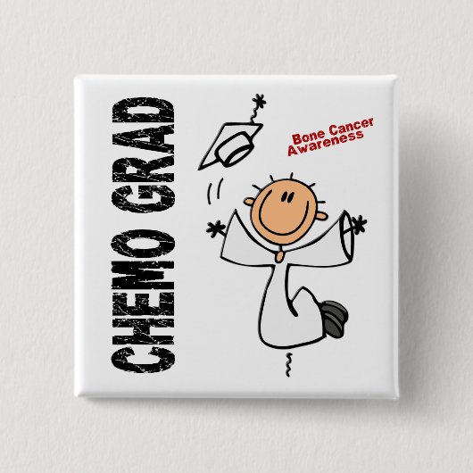 骨肉腫CHEMOの卒業生1 缶バッジ (正面)