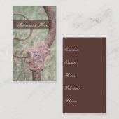 骨董品ディーラー ヴィンテージ サビれたベッドフレーム 屋外 名刺 (正面/裏面)