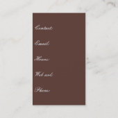 骨董品ディーラー ヴィンテージ サビれたベッドフレーム 屋外 名刺 (裏面)